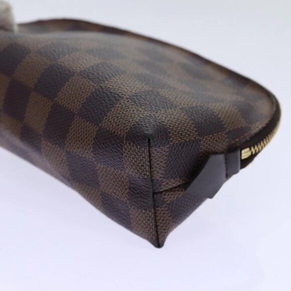 LOUIS VUITTON Damier Ebene Pochette Cosmetic PM Pouch N47516 LV Auth 69835 - Picture 8 of 15